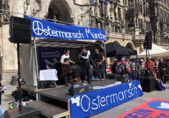Ostermarsch München 2024 mit StreetOPs Music am Marienplatz